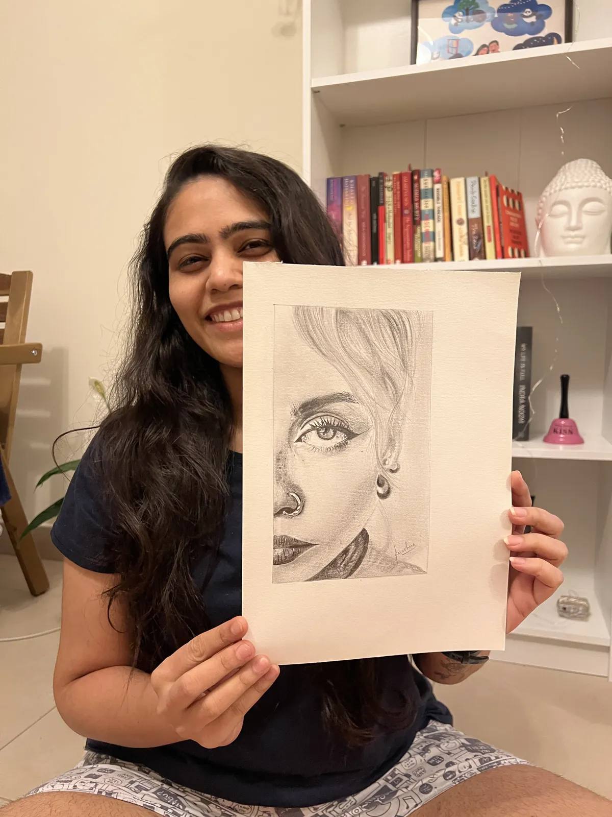Sketch of Krushna by Krushna